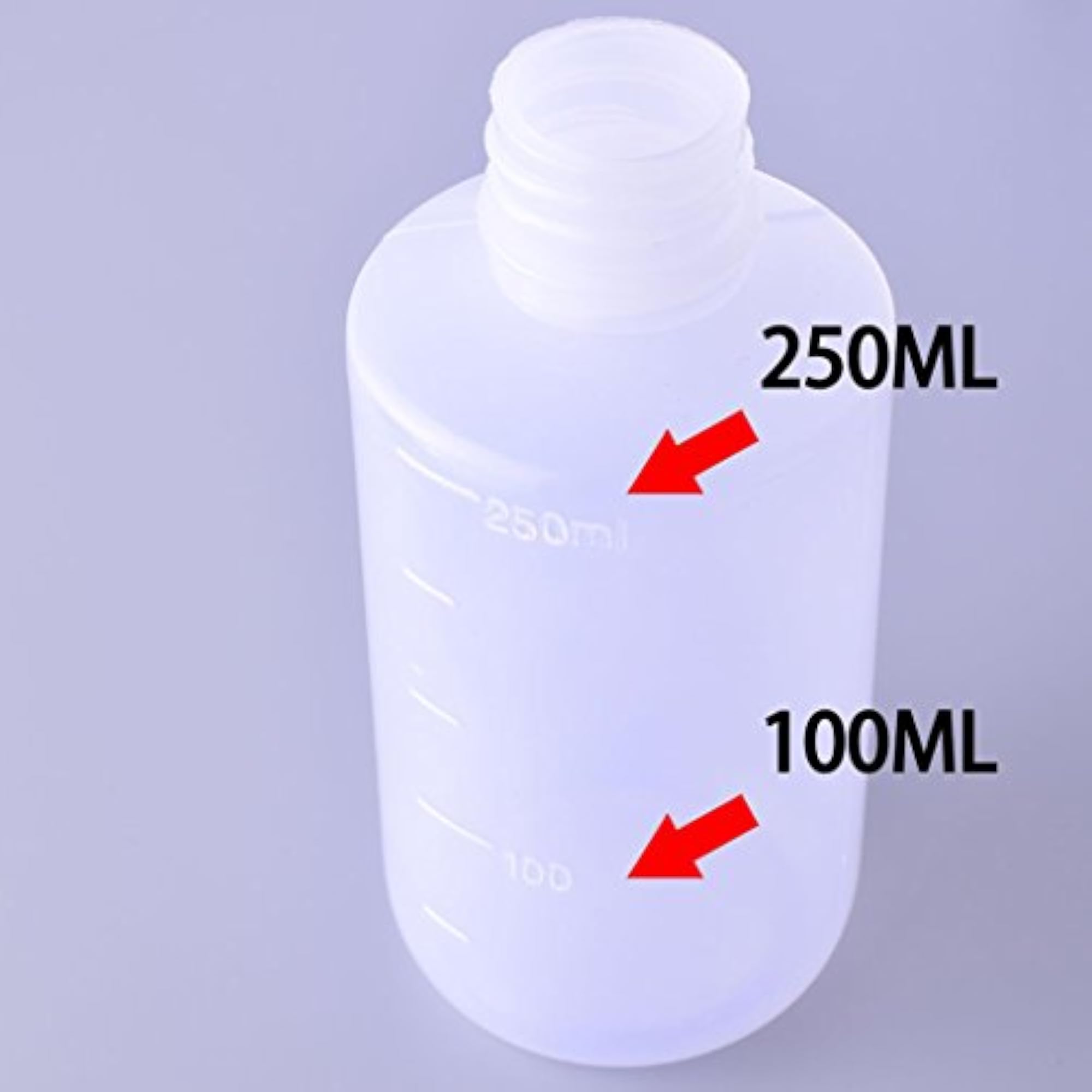 3pcs 250ml Plastic Clear Diffuser Squeeze Bottle, Non-Spray