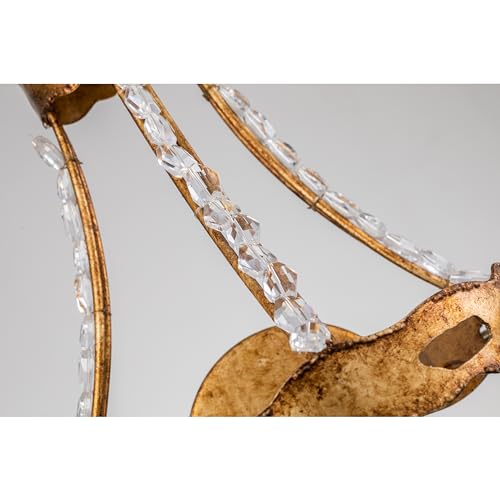 Lucas Mckearn Monteleone 2-Light Sconce with Gold Leaf Finish SC1036-2