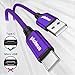 Extra Long USB C Cable 10m USB 2.0 A to Type C Fast Charger Charging Cord for Samsung Galaxy LG Moto Sonyxepria XiaomiRedmi Smartphones Tablets Laptop Security Camera PS5 Controller and more（Purple）