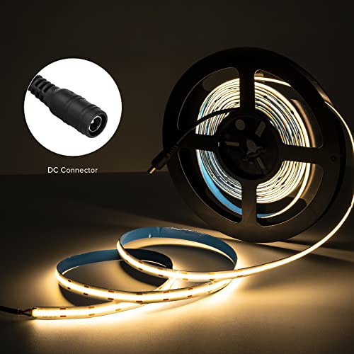Tira LED SEZO COB 3000K Blanco Cálido 16.4ft 10mm miniatura 2