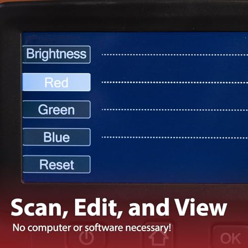 Image of Magnasonic All-in-One 22MP Film Scanner with Large 5 inch Display & HDMI, Converts 35mm /126 /110 /Super 8 Film & 135 /126 /110 Slides into Digital Photos, Built-in Memory (FS71)