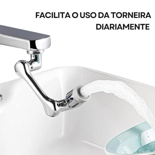 Adaptador Extensor de Torneira Rotativa Universal Facilidade e Versatilidade na Cozinha e no Banheir