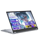 15,6 Pulgadas Ordenador Portátil 2 en 1 Pantalla Táctil, Win 11 PC Portátil con Ryzen 3 3200U procesador, Laptop 16GB RAM 512GB SSD, Computadora Portátil 360° Pantalla Táctil 1080P FHD IPS Type-C RJ45
