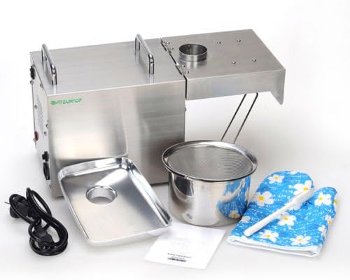 ELEOPTION® 110V Commercial electric Stainless steel automatic Oil Pressing Machine 1500W