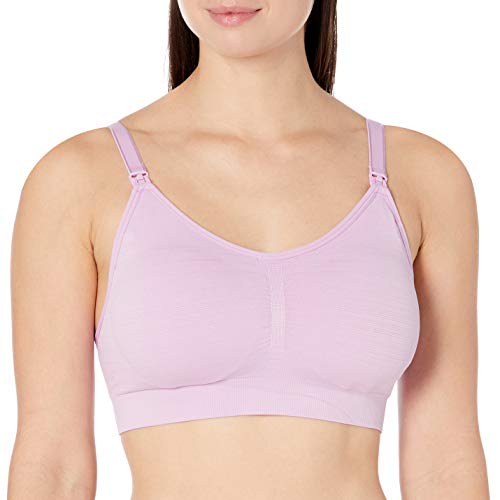Motherhood Maternity Women's Full Busted Seamless Clip Down Nursing Bra, Orchid Bouquet, Medium