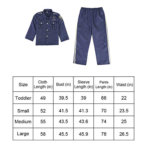 Twister.ck Police Costume For Kids Halloween Police Officer Costume （M 8-10）. #TOP2