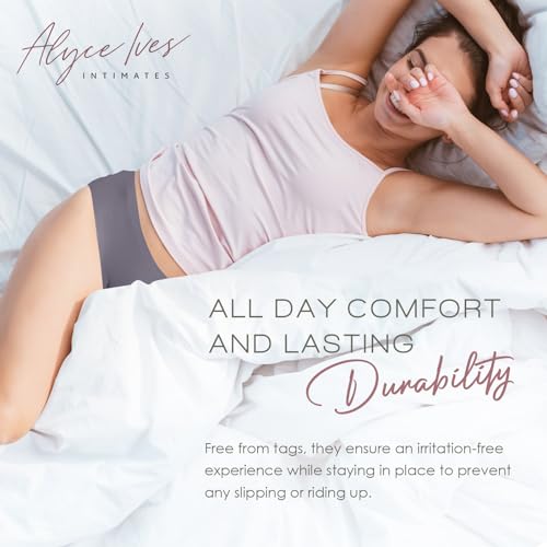 Alyce Ives Intimates Seamless Bikini Underwear for Women, 12 Pack No Show Panties, Laser Cut, Invisible under Yoga Pants3