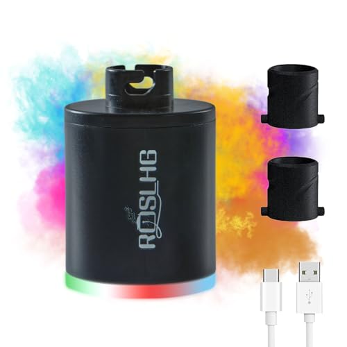 Hookah Pump - Mini Portable Charcoal Starter Coal Burner Assistant Hookah Preheating Kit Smoke Bar Accessories/With Rechargeable Battery (Black)