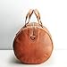 Capra Leather Duffle Bag 25L for Men, Tan Brown Shoulder Travel Weekender, Gym Sports Carry On, Handmade Overnight Clothes Holdall. Mens gifts