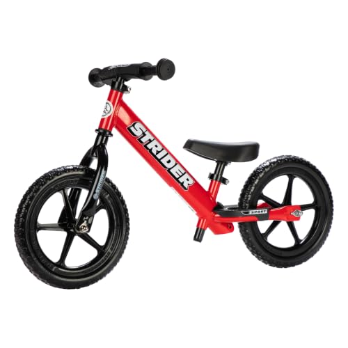 Strider 12 Sport No Pedal Balance Bike for Kids Ages 14 Years Black | No-Pedal Balance Bike for Toddlers Safety Pad Adjustable Seat and Handlebars Lightweight Frame Never-Flat Tires product thumbnail 15