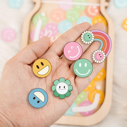 Image of Personalized Reward Jar Cute Reward Chart for Kids Classrooms Good Behavior Back to School Students Colorful Tokens Groovy Custom Teacher Toddler Boys Girls Name
