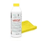 Sanit Armaturenglanz 500ml, speziell für verchromte beschichtete Armaturen, inklusive Mikrofasertuch by kör4u - Made in Germany