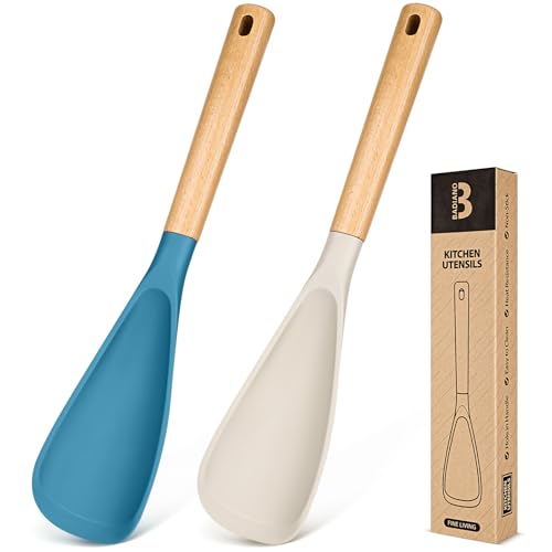 Badiano Silicone Cooking Spoon for Nonstick Cookwares, Multi-function,13.4"