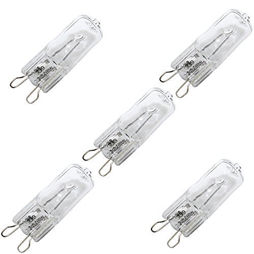 First4Spares G9 Clear 60w Xenon Capsule Bulb - 240v - Pack of 5