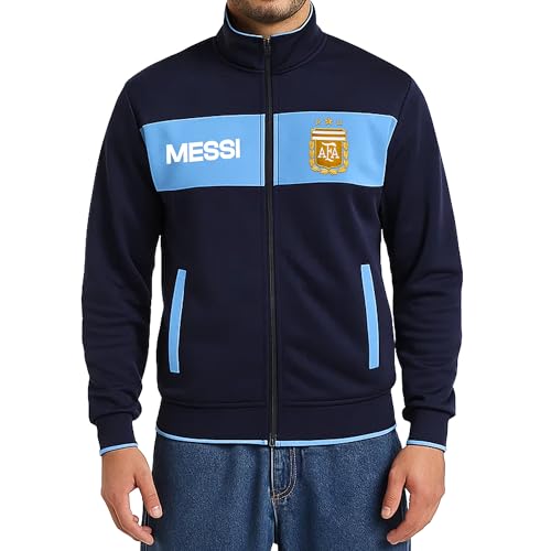 Image of Icon Sports Officially Licensed Argentine Football Association Lionel Messi Track Jacket - Unisex Adult
