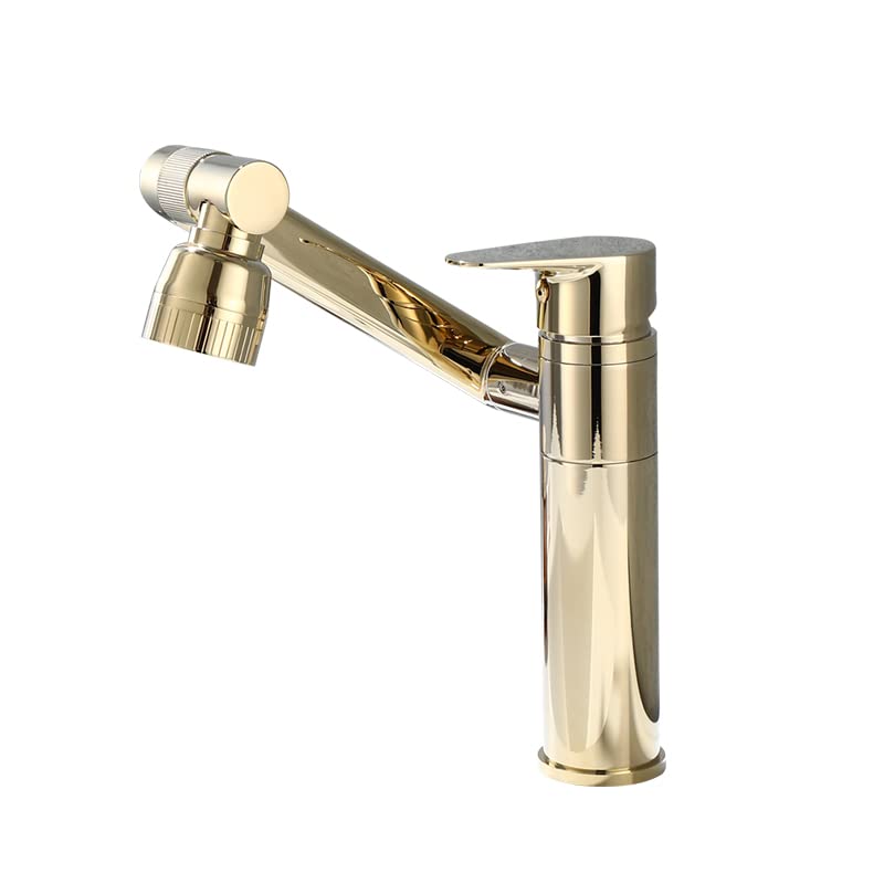Grifo de baño multifuncional con sistema mezclador giratorio de 360 grados