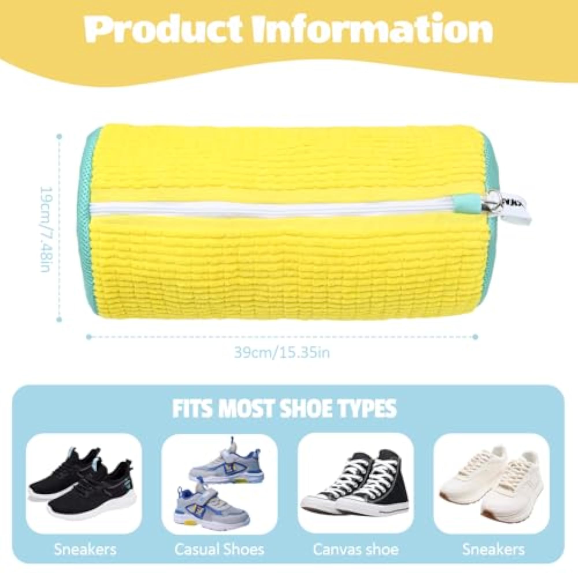 Shoe Washing Machine Bag:Shoe Washing Bag for Dryer & Washer