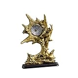 Horloge de table en forme d'animal : statue d'horloge de table au design créatif, c'est une décoration de table décorative attrayante pour la maison.