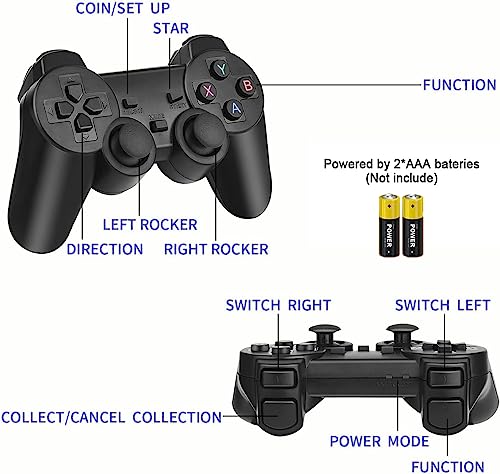 image for Wireless Retro Game Console - JICVY Plug and Play Video Games, Built i