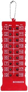 Golfoy18 Hole Red Manual Golf Scorer