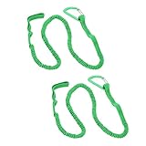 RiToEasysports Kayak Paddle Leash, Stretchable Strap Lanyard Rope, Fishing Pole Rod, Durable and Safe, for Kayaking, Boating, Canoeing, Fishing, Green