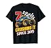 Birthday Monster Truck 7 Year Old Boys 7th Party Born 2019 T-Shirt