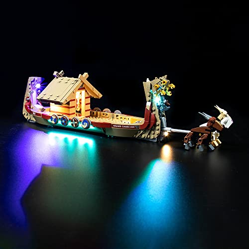 VONADO Led Light Kit for Lego Marvel The Goat Boat 76208 Building Set(No Model), Building Lighting Kit Compatible with Lego 76208 Building Set Bricks, Creative DIY Light Kit