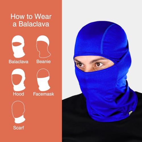 Image of SLEEFS Balaclava Face Mask Men & Women - Loose Fit, Breathable Ski Mask Shiesty for Football, Cycling - All Weather Use