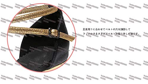 [Yorkfine] 社交ダンスシューズ レディース 女性サンダル オ
