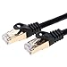 Cables Direct Online 10FT S/FTP Cat7 Copper Network Ethernet Patch Cable, Internet Wire, Compatible with PC, Laptop, Modem, Router, TVs, Printer Cord, Consoles for Home and Office (10ft, Black)