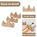 JANKOW 3 Pack Wood Writing Brushes Holder, Calligraphy Writing Brush Rack, Wooden Pen Rack Rest Stand for Writing Painting Brushes