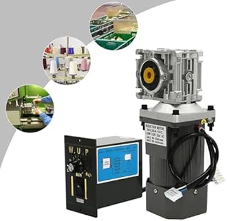 Electric Gear Motor 120W 60HZ 90-1650r/min/50Hz 90-1350r/min 80K Worm Gear Reducer Gearbox High Torque with Adjustable Speed Reversing Function&Self-Locking Function