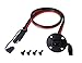 CERRXIAN 60cm 10 AWG SAE to SAE 2 Pin Quick Disconnect with Cap Power Automotive Panel Extension Cable with Screw Holes for Solar Panels Battrey