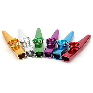 AIDIRui Lot de 18 flûtes en métal pour instrument de musique avec diaphragmes Kazoo pour guitare, ukulélé, violon, de… - Les Beatles, Paul McCartney, John Lennon, RIngo Starr, George Harrison AIDIRui Lot de 18 flûtes en métal pour instrument de musique avec diaphragmes Kazoo pour guitare, ukulélé, violon, de… – Image 5