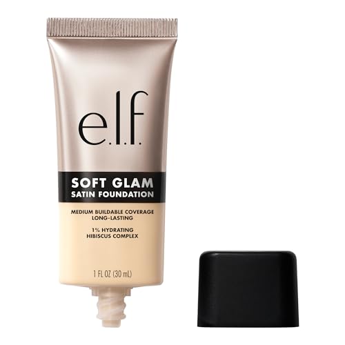 e.l.f. Soft Glam Foundation, Mittlere Deckkraft, Langanhaltende &...