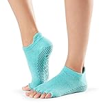ToeSox Women's Low Rise Half Toe Grip Non-Slip for Ballet, Yoga, Pilates, Barre Toe Socks, Medium,...