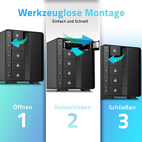 FANTEC Obudowa dysku twardego MB-X5U31H, USB 3.1 Gen2 (10 Gbit/s)