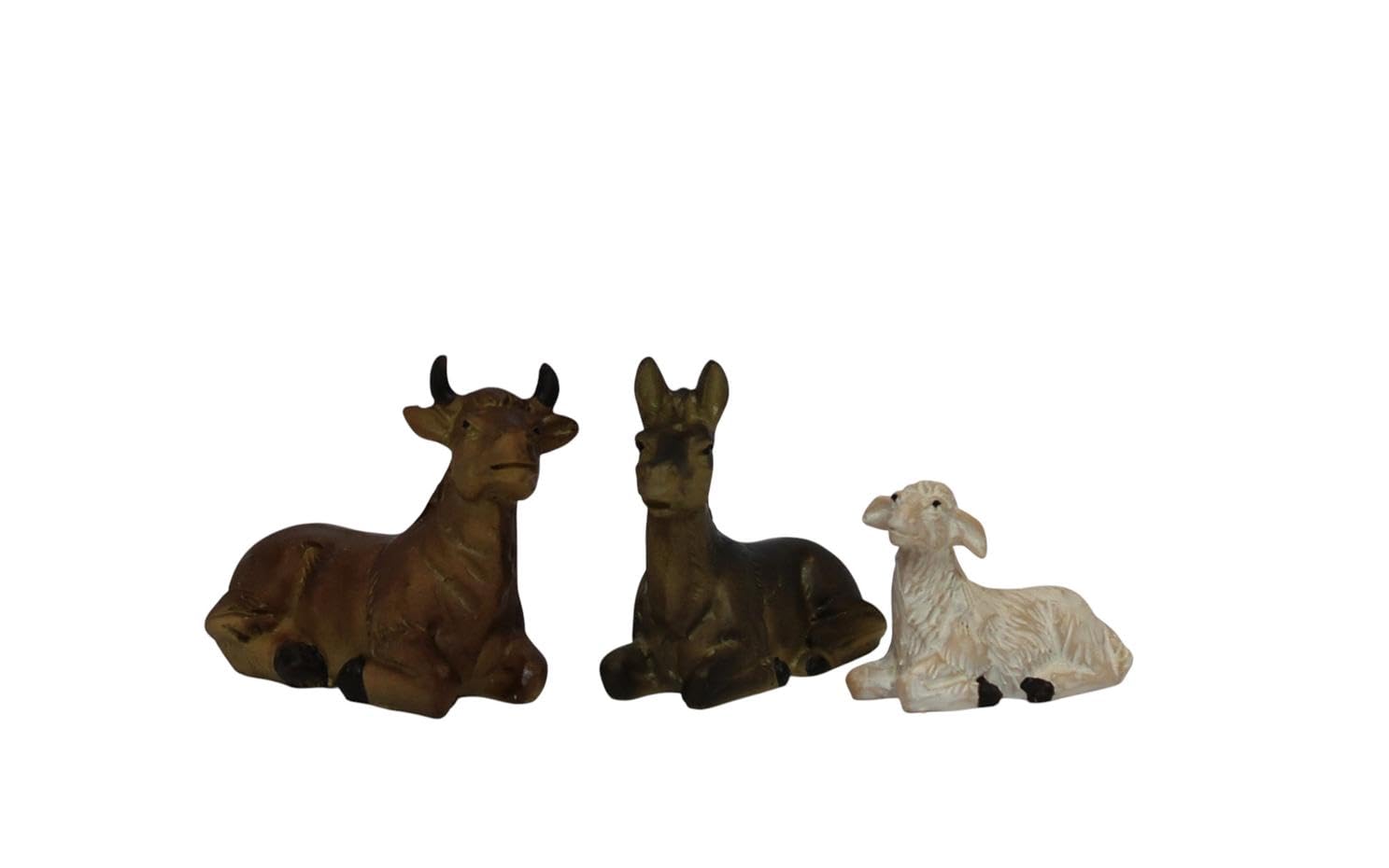 ZICOM Krippenfiguren Krippenset Miniaturenset 11-teilig Höhe 6cm handbemalt Polyresin, Modellbau Puppenhaus