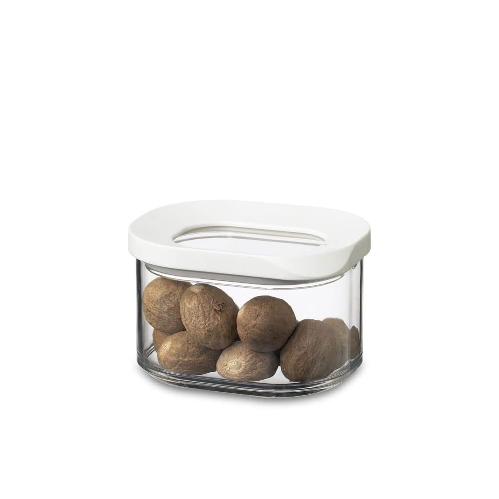 Mepal - Boîte pour réfrigérateur 2 pièces Modula - Rangement - Convient pour la conservation du fromage et de la viande -Rangement Cuisine - 550 plus 2000 ml - White