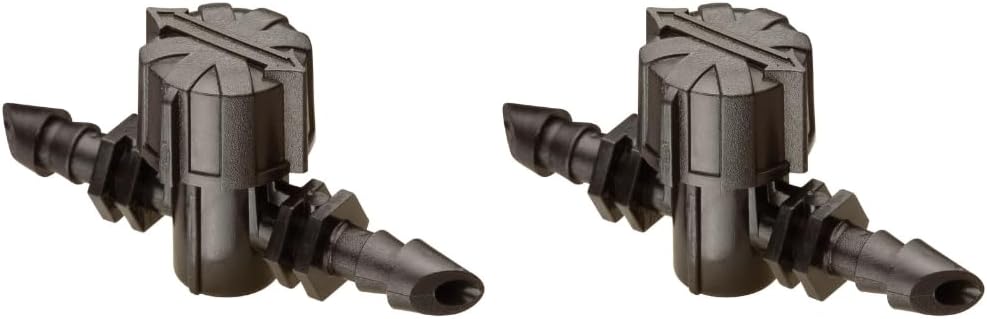 Rain Bird BVAL25-2S 1/4 inch barbed drip irrigation valves in a two pack