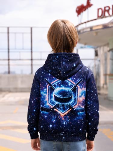 Image of Boys Girls Warm Fleece Hoodies Sweatshirt with Pockets Size 5-16 Years