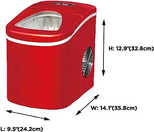 CMOLVUR Eiswürfelbereiter EFIC113 Retro Red Cube Home Appliance Household/Kitchen/Office/Party/Camping RV 3 CMOLVUR Eiswürfelbereiter EFIC113 Retro Red Cube Home Appliance Household/Kitchen/Office/Party/Camping RV