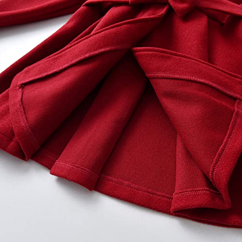 Kids Baby Girls Coat Jacket Warm Jacket Winter Simple Breasted Trench Coat Outwear Wool Blend Coat for 18M-6T 5