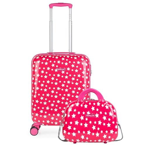 Valise cabine enfant 4 roues multidirectionnelles et cadenas rigide