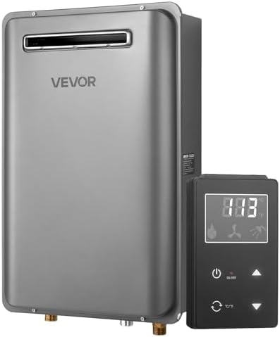 VEVOR Propane Tankless Water Heater, 5.3Gal Outdoor 120000 BTU In...