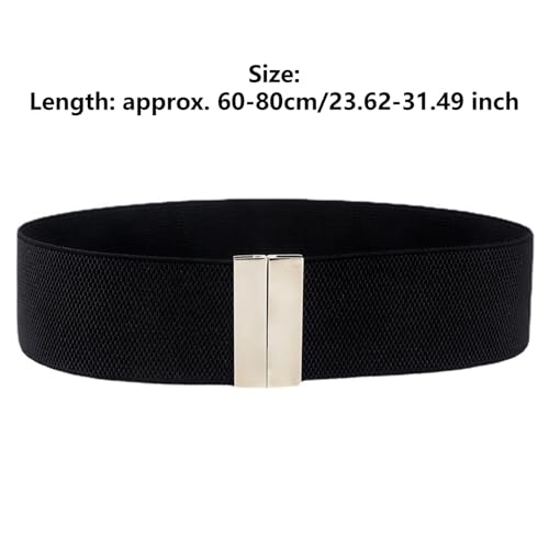 Jelory Wide Elastic Belts For Women Stretchy Waist Belts Cinch Waistband Vintage Adjustable For Dress4