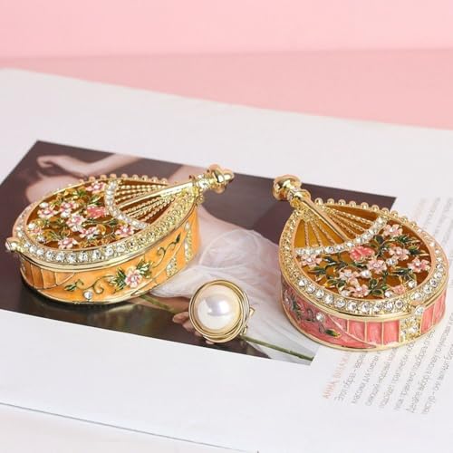 Boîte à bijoux décorative et rangement pour boucles d'oreilles ou bagues