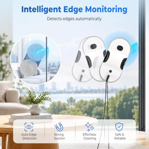 Automatic Window Cleaning Robot 6000Pa, Dual Ultrasonic Spray - Image 2