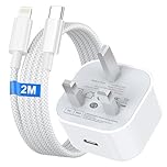 For iPhone Charger Fast Charge, 20W iPhone Fast Charger Plug with 2M USB C to Light-ning Cable for iPhone 14 13 12 11 Pro Max/Mini/XS/SE/8, USB C Plug Phone charger USBC Power Adapter