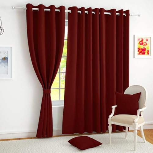 Story@Home Cortinas opacas con ojales aislantes térmicos, cortinas opacas para dormitorio (3 piezas, puerta larga, 2,7 m)